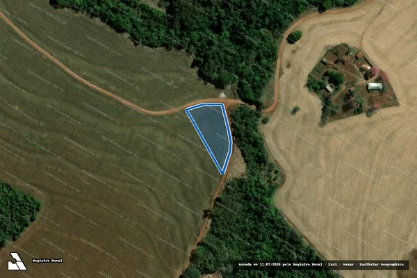 Imagem de satélite de Fazenda São João das Perobas - Parcela 3 em Santa Cruz do Rio Pardo - SP