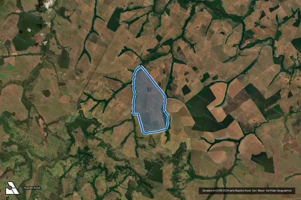 Imagem de satélite de FAZENDA PALOMA IV - Parte 1 em Itajá - GO