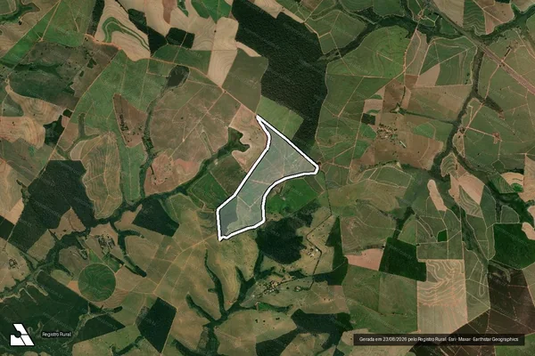 Imagem de satélite de Fazenda Alvorada - Gleba A em Lins - SP
