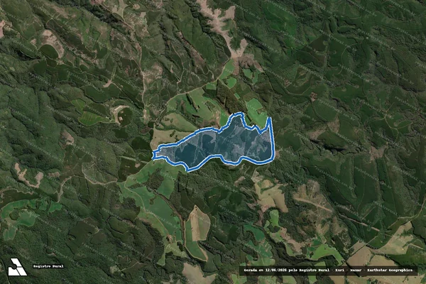 Imagem de satélite de FAZENDA MANTO AZUL - Parte 1 em Ventania - PR