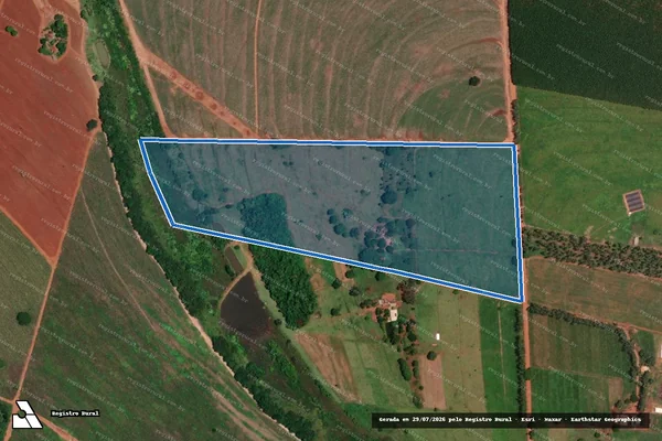 Imagem de satélite de SITIO SÃO JOSÉ  / GLEBA A / LOTE D - GLEBA A em Ouroeste - SP