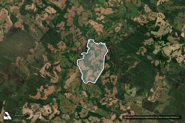 Imagem de satélite de Fazenda Santa Terezinha e Ferradura - Gleba 01 em Capão Alto - SC