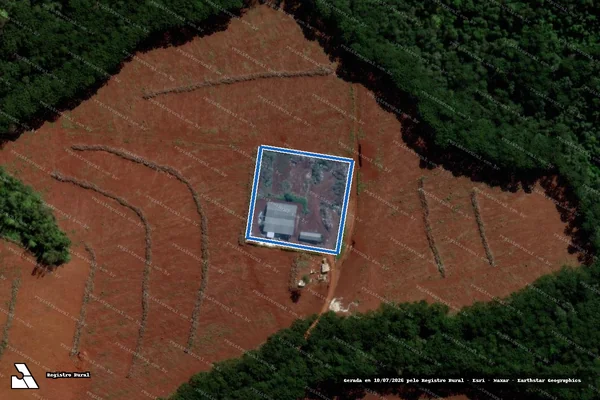 Imagem de satélite de Lote AA do Imóvel Rio das Cobras - Parte 1 em Quedas do Iguaçu - PR