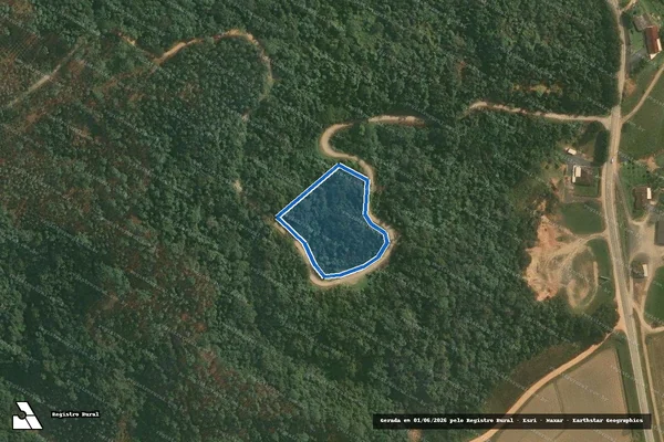 Imagem de satélite de CELIO BERRI - ÁREA 4 em Doutor Pedrinho - SC