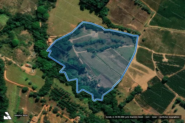 Imagem de satélite de Fazenda Córrego do Caixão - Parcela 1 em Guapé - MG
