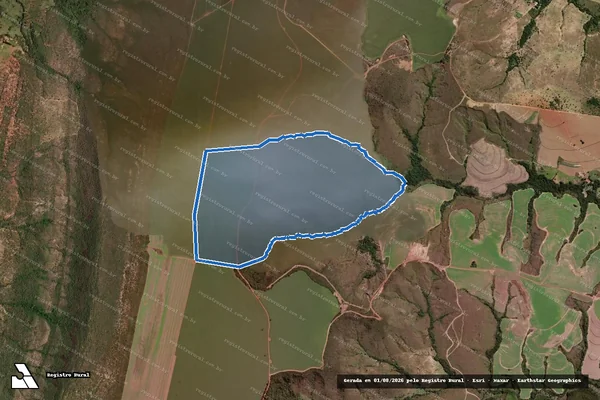 Imagem de satélite de FAZENDA PASMADO OU MISSA em Buritis - MG