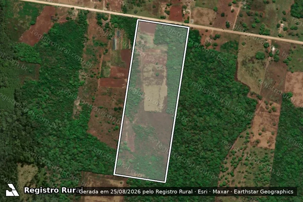 Imagem de satélite de Lote 144 ? Projeto de Assentamento Tamarineiro II - Sul - Lote 144 em Corumbá - MS
