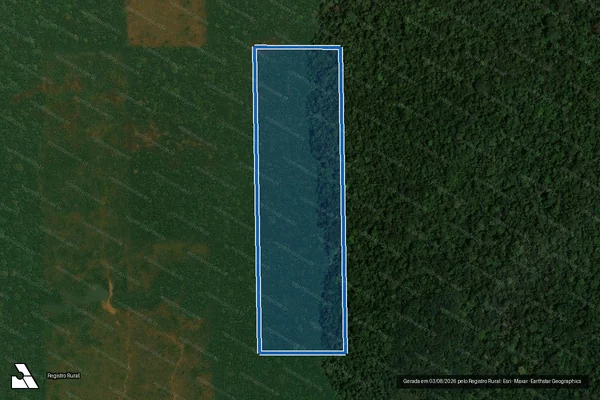 Imagem de satélite de Lote-64 Gleba-45 - Lote-64 Parte-02A em Alto Paraíso - RO