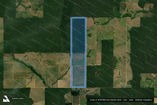 Imagem de satélite de Lote 102 da Gleba Burareiro - Lote 102 da Gleba Burareiro em Ariquemes - RO