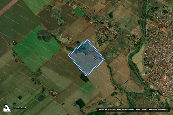 Imagem de satélite de Lotes 86 e 88 Quadra 42 - Parte 1 em Fátima do Sul - MS