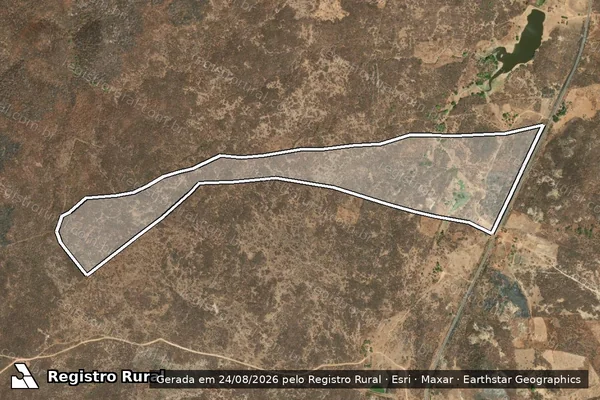 Imagem de satélite de SÃO ROQUE - GLEBA A em Santa Quitéria - CE