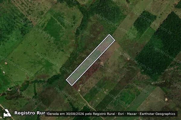 Imagem de satélite de SÍTIO NOSSA SENHORA DE GUARDALUPE LOTE 42 DA GLEBA NOVO DESTINO / Parte 1