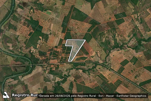 Imagem de satélite de PA SACO DO RIO PRETO ? LOTE 21 - Parte 1 em Natalândia - MG