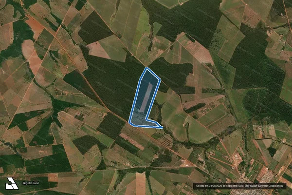 Imagem de satélite de Fazenda 01 - Parte 1 em São José do Rio Claro - MT