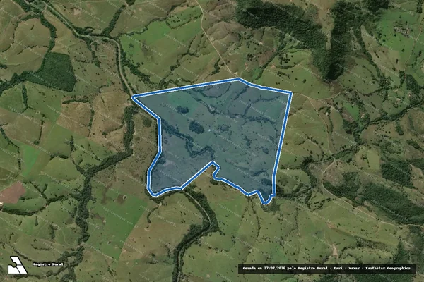 Imagem de satélite de FAZENDA ENTRE RIOS - 001 em Jacarezinho - PR