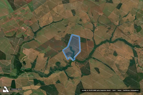 Imagem de satélite de Fazenda Bonfim dos Coqueiros em Iturama - MG
