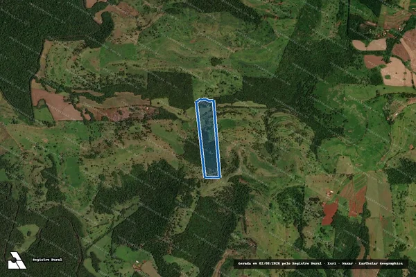 Imagem de satélite de LOTE RURAL N° 131 DA GLEBA N° 04 - Parcela 1 em Lindoeste - PR