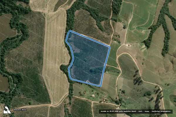 Imagem de satélite de Fazenda Pescaria - Matrícula 2698 em São José da Boa Vista - PR