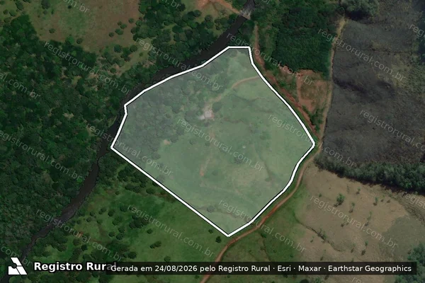 Imagem de satélite de Quinhão Nº 1 da Gleba I do Quinhão Nº 5 da Fazenda Cacumbangue  - Gleba 2 em Coronel Domingos Soares - PR