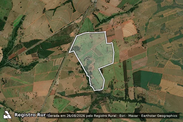 Imagem de satélite de SITIO SANTA RITA - Parcela 1 em José Bonifácio - SP