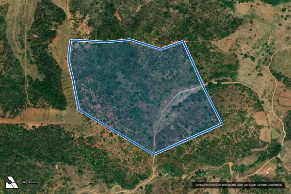 Imagem de satélite de FAZENDA JABUTICABA - Parte 1 em Pescador - MG