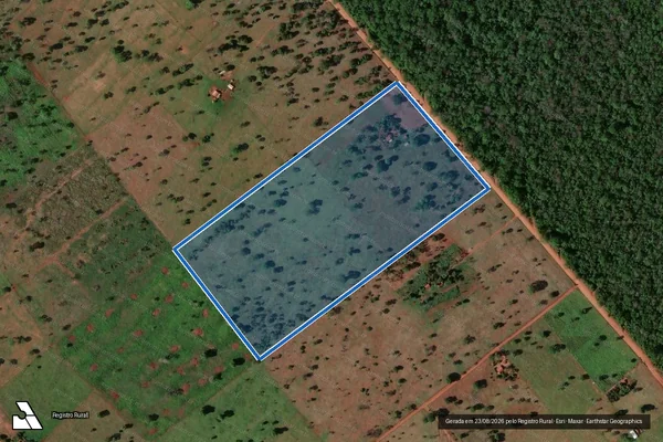 Imagem de satélite de LOTE 06 - Projeto de Assentamento Reserva - Parte 1 em Limeira do Oeste - MG