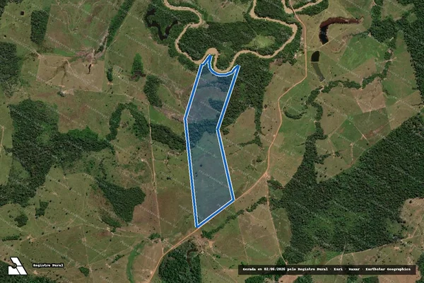 Imagem de satélite de Lote 153B Fazenda Mata Verde ? Seringal Riozinho - Lote 153B em Rio Branco - AC