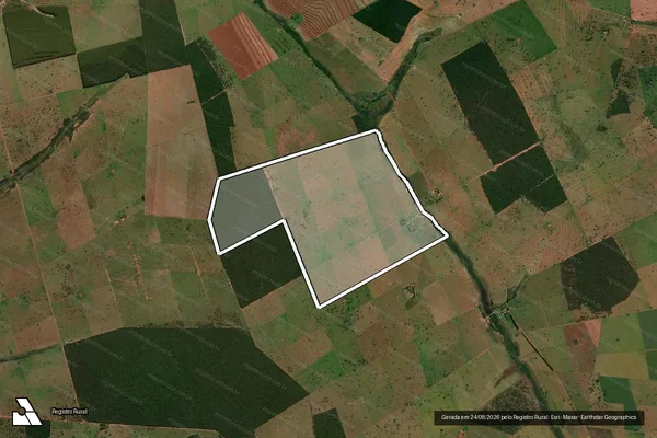 Imagem de satélite de Fazenda União - Gleba em Anaurilândia - MS