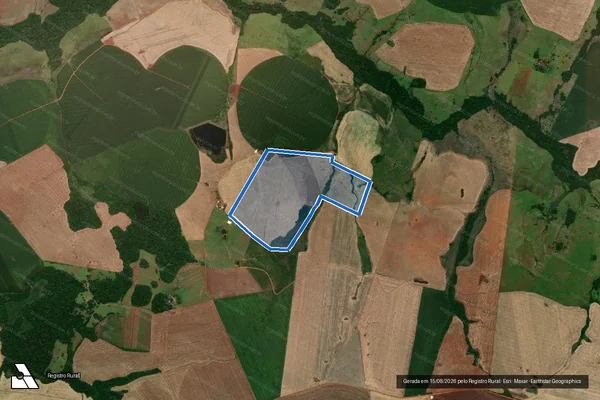 Imagem de satélite de Agrosouza Pivot_1 - P1 em São Nicolau - RS