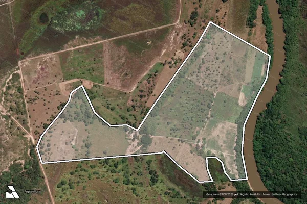 Imagem de satélite de PA LOGRADOURO ? LOTE 69 - PARTE I em Riachinho - MG