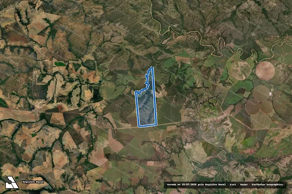 Imagem de satélite de Fazenda 5 Irmãos Olivier Heckler - Gleba 02 (antiga Faz. Cachoeira) - Parte 1 em Vila Propício - GO