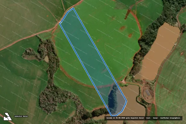 Imagem de satélite de Fazenda Guarita em Coronel Bicaco - RS