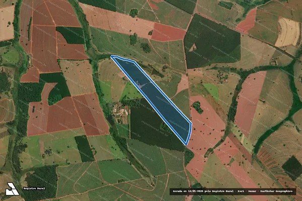 Imagem de satélite de Sítio El Douraado - Sítio El Dourado em Palestina - SP