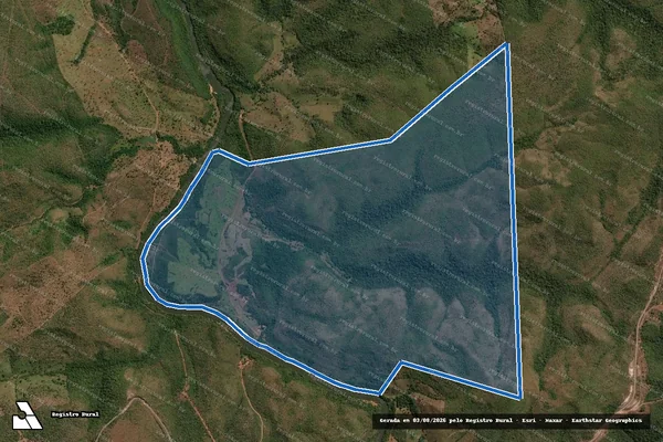 Imagem de satélite de LOTE 09 LOTEAMENTO PONTE ALTA GLEBA 3 - 2ª ETAPA - Parte 1 em Ponte Alta do Tocantins - TO