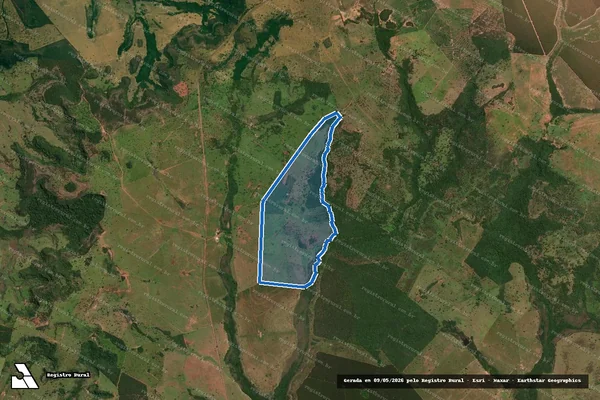 Imagem de satélite de FAZENDA SÃO JORGE  - 001 em Inocência - MS