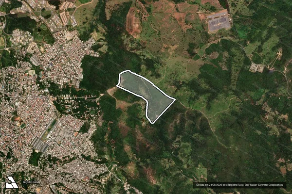 Imagem de satélite de Fazenda Teixeira - Parte 1 em Santa Luzia - MG