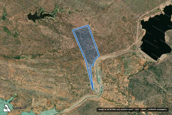 Imagem de satélite de Fazenda Taboleiro Queimado - Parte 1 em Floresta - PE