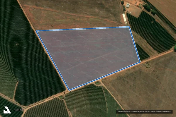 Imagem de satélite de FAZENDA MACAÚBAS DE BAIXO - Parte 5 em Patrocínio - MG