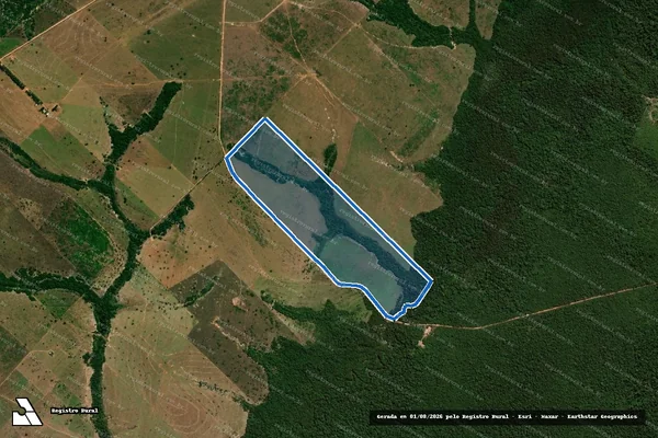 Imagem de satélite de FAZENDA SANTO ANDRÉ - ÁREA A DESMEMBRADA - PARCELA 07 em Nova Marilândia - MT