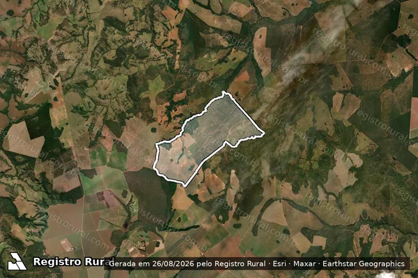 Imagem de satélite de FAZENDA SÃO DOMINGOS - Parte 1 em Paraúna - GO