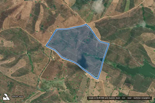 Imagem de satélite de FAZENDA SERRARIA - Parte Única em Amparo do São Francisco - SE