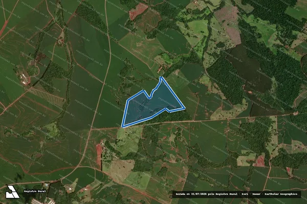 Imagem de satélite de FAZENDA NOVA AURORA - GLEBA 8 em Nova Aurora - PR