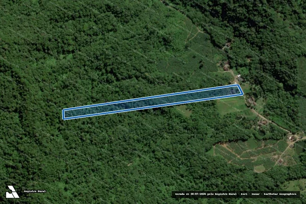 Imagem de satélite de CHÁCARA PARAÍSO DAS AVES - CHÁCARA PARAÍSO DAS AVES - GLEBA A em Schroeder - SC