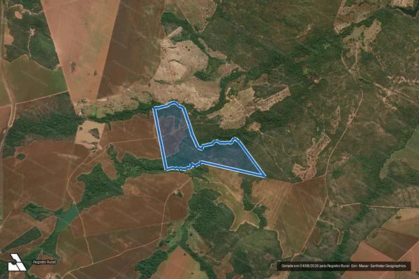 Imagem de satélite de Fazenda Barroso ou Engenho Barroso - PARTE 2 em Uruaçu - GO