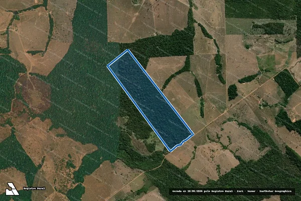 Imagem de satélite de LOTE RURAL N° 14 DA QUADRA "E" - Parte 1 em Juruena - MT