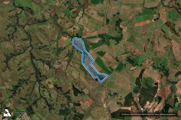 Imagem de satélite de FAZENDA BELO HORIZONTE - Parte 1 em São Francisco de Assis - RS