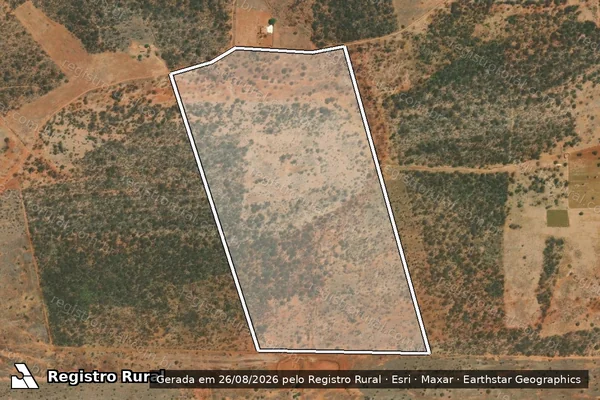 Imagem de satélite de FAZENDA NOVAES - GLEBA 29 em Jussara - BA
