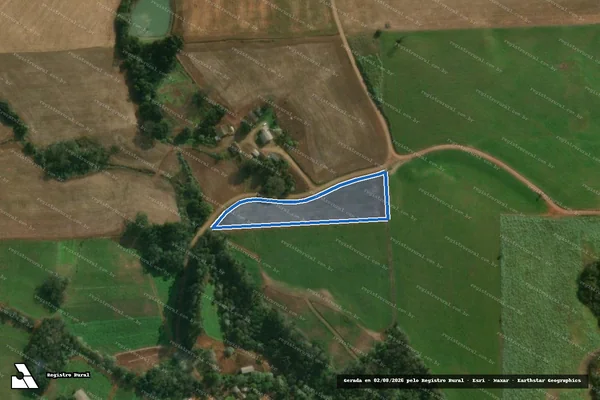 Imagem de satélite de Parte Sul do Lote Rural nº 03 - Parcela 03 em Descanso - SC