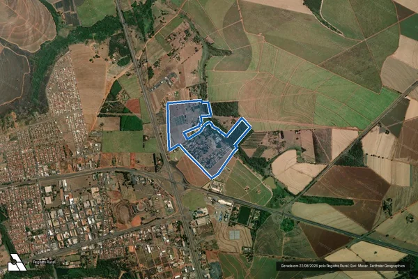 Imagem de satélite de FAZENDA PAIOL AREA 1J em Bebedouro - SP