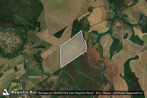 Imagem de satélite de Fazenda Lagoa Azul ? Gleba B - Fazenda Lagoa Azul ? Gleba B-I em Santa Cruz da Esperança - SP